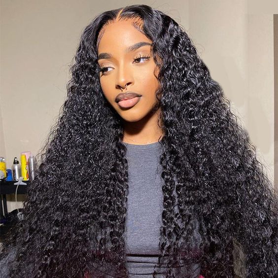 13x4 Lace Front Wigs Deep Wave Glueless Wig Transparent Lace Front Wigs