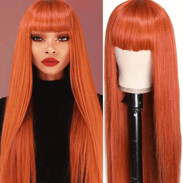 Ginger Color Straight Hair 