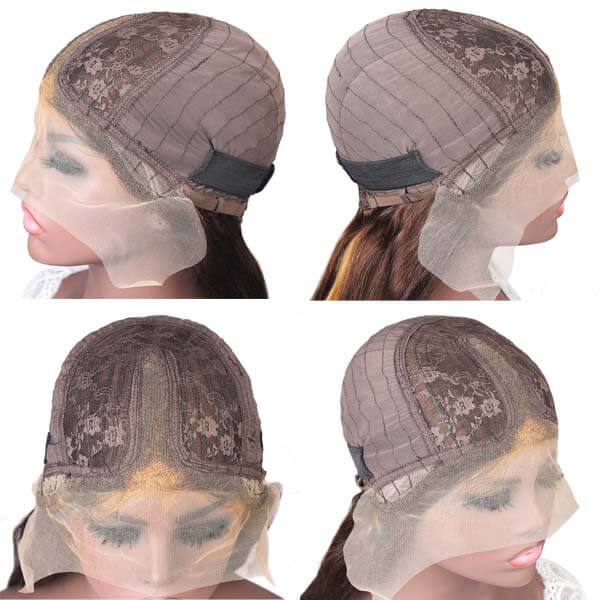 Piano Color Highlight Transparent T Part Lace Part Wig Body Wave Blond ...