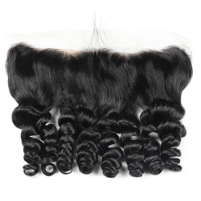 Loose Wave Bundles with Frontal Brazilian Hair 3 Bundles with 13x4 Lace Frontal Closure