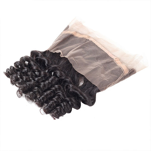 Peruvian Loose Wave Hair 360 Lace Frontal with 2 Bundles Hair Bunldes with Frontal