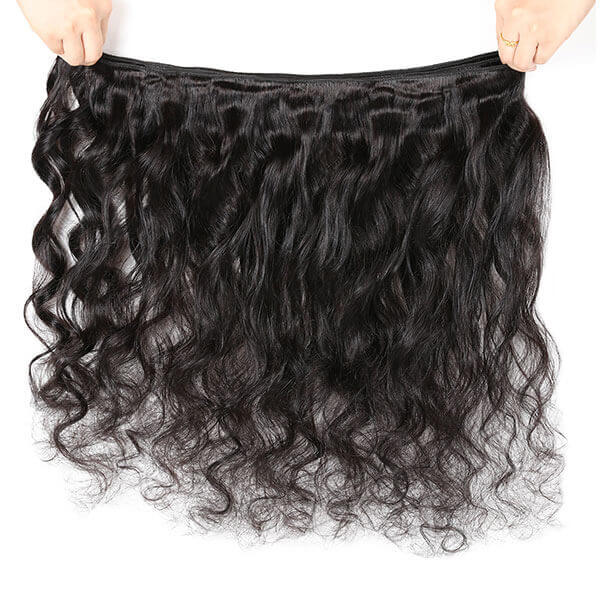Virgin Peruvian Hair Loose Wave Hair 3 Bundles with 360 Lace Frontal