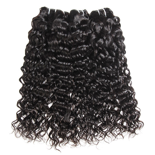 malaysian water wave 3 bundles with 4x4 closure