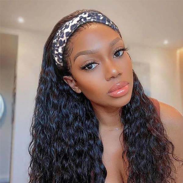 Headband Human Hair Wigs