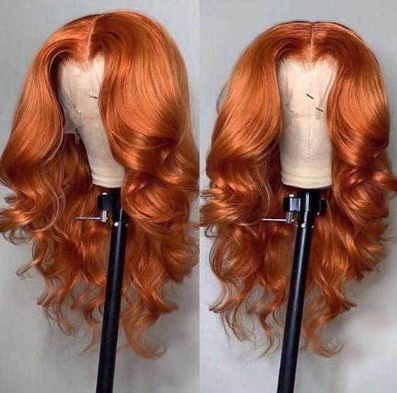 Body Wave Orange Ginger Wig